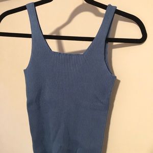 Mango Tops - Mango Square Neck Sweater Tank Mango Tops - Mango Square Neck Sweater Tank